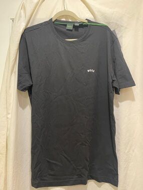 Men’s “Boss” Black Crew Neck Logo T-Shirt